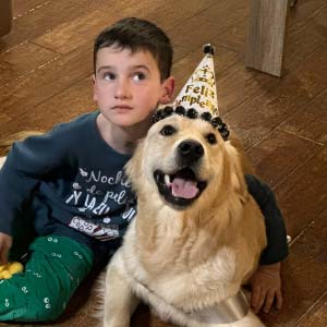 Golden con carácter sociable